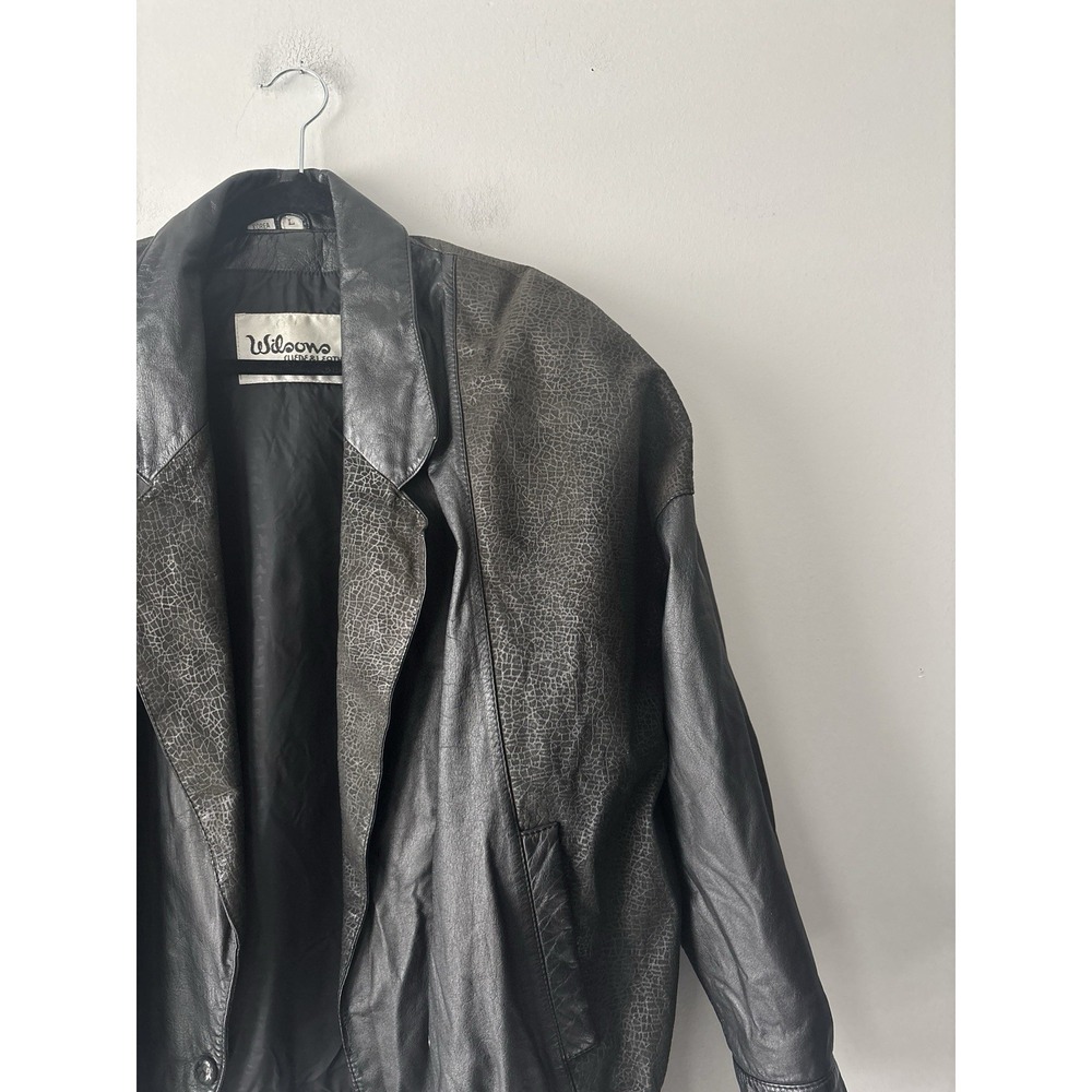 Vintage Wilson's Suede & Leather Oversized Biker Bomber Jacket‎ 80s/90s Sz Large - Picture 2 of 14